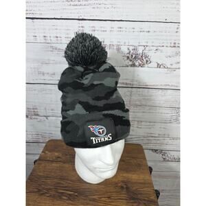 Tennessee Titans NFL Camo Knit Beanie Pom Pom Winter Hat one size